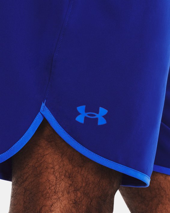 Men's UA HIIT Woven Shorts, Blue, pdpMainDesktop image number 3